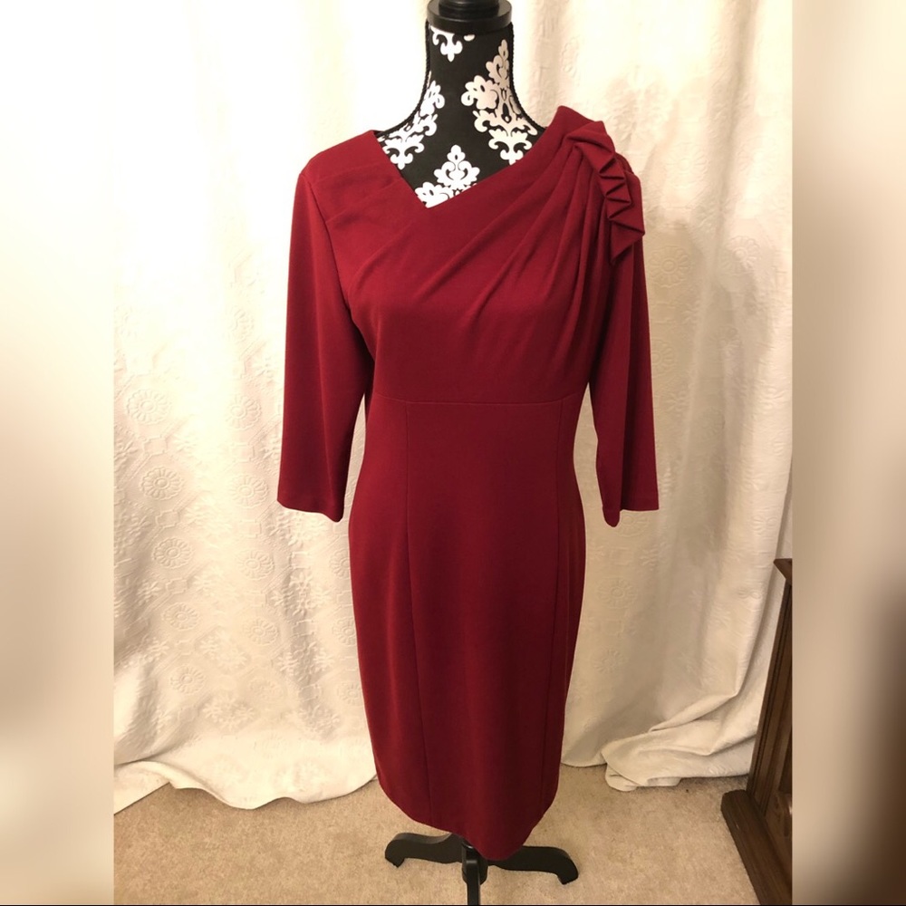 David Meister red evening dress size 12